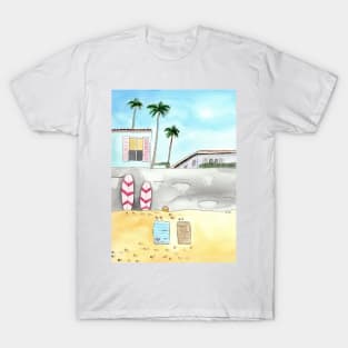 Surfing Beach in San Diego T-Shirt